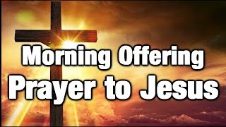 Morning Offering Prayer to Jesus Fatima prayer [upl. by Euqinamod133]