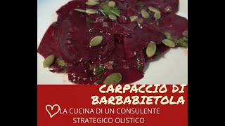 ricette per il sistema immunitario  CARPACCIO DI BARBABIETOLA ROSSA [upl. by Nnylireg]