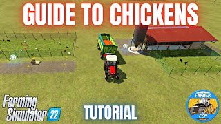 GUIDE TO CHICKENS  Farming Simulator 22 [upl. by Sitof64]