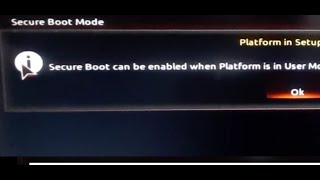 Secure boot can be enabled when platform in user mode Windows11 [upl. by Prentice506]