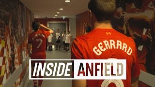 Inside Anfield Liverpool 43 Real Madrid  Carlos amp Figo in newlook tunnel  LEGENDS EDITION [upl. by Aciram758]