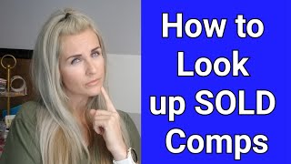 How to Look up Sold Comps on eBay [upl. by Drahser]