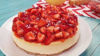 Cheesecake de Fresa • Postres estilo peruano  BUENAZO [upl. by Alleynad]