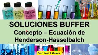 SOLUCIONES BUFFER IMPORTANCIA Y MECANISMO  ECUACION DE HENDERSON  HASSELBALCH [upl. by Kcaz358]