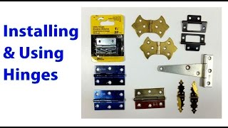 Installing and Using Hinges Woodworking Beginners 19 [upl. by Zinck]