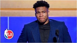 Giannis emotional MVP acceptance speech  2019 NBA Awards [upl. by Ennaylloh]