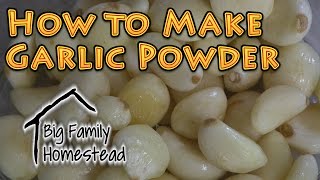 How to Make Garlic Powder AT Home [upl. by Aitropal]