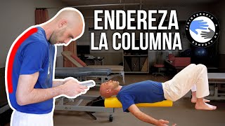 Como enderezar y alinear la columna vertebral [upl. by Naejarual827]