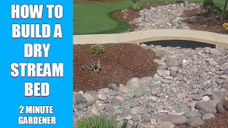 How to build a dry stream bed [upl. by Kora]