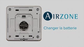 Thermostats Radio Airzone  Comment changer la pile [upl. by Tenaj]