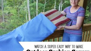 Easy Way to Make Outdoor Cushion Covers [upl. by Hibben921]