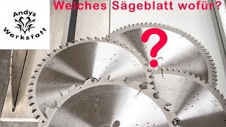 Basiswissen  Welches Kreissägeblatt ist richtig [upl. by Neelhtac]