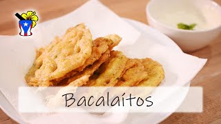 How to make Puerto Rican Bacalaitos Cod Fish Fritters  Easy Puerto Rican Recipe [upl. by Eralc]