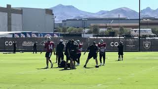 Las Vegas Raiders New QB Desmond Ridders First Reps from Practice lasvegasraiders desmondridder [upl. by Huskey]