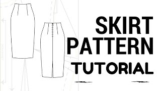 DIY Skirt Skirt Pattern Tutorial [upl. by Leonsis730]