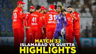 PSL 9  Full Highlights  Islamabad United vs Quetta Gladiators  Match 32  M2A1A [upl. by Mcmaster]