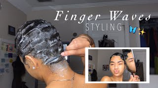 how to FINGER WAVES ✨✨✨ [upl. by Marfe887]