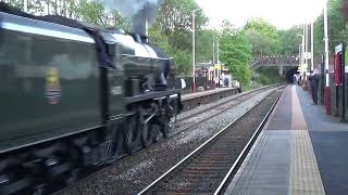 LMS 46100 Royal Scot powers thro Walsden 11 May 2022 [upl. by Reehsab]