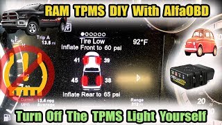 Ram 1318 TPMS Change The TPMS Setting Yourself With Alfa OBD [upl. by Saul501]