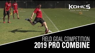 Field Goal Competition  2019 Pro Combine [upl. by Seigler]