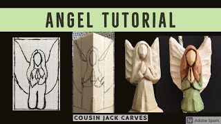 Angel Woodcarving Tutorial For Beginners Part 1 [upl. by Landan147]