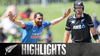 Shami Stuns With Opening Spell  HIGHLIGHTS  1st ODI  BLACKCAPS v India 2019 [upl. by Heron]