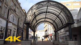 Bournemouth Walk Town Centre  via Bournemouth Pier【4K】 [upl. by Tloc16]