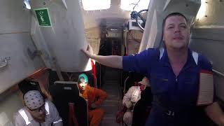 Free Fall Lifeboat Launching FFLB from inside [upl. by Atnoed]