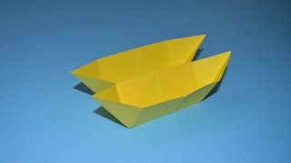 como hacer un barco de papel origami [upl. by Hanimay487]