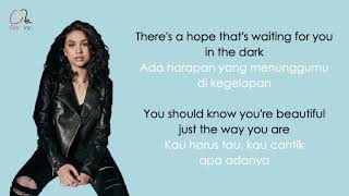 Scars to Your Beautiful  Alessia Cara Lyrics  Terjemahan Indonesia [upl. by Rustie]