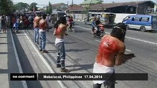 Selfflagellation during Holy week in Philippines [upl. by Nigle]