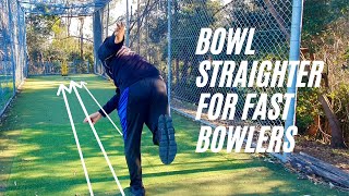 Part 1  How to Bowl Straighter for Fast Bowlers Cricket Bowling Tips [upl. by Soren]