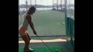 Jillian Mele Golf Swing Twitter 63017 [upl. by Herod357]