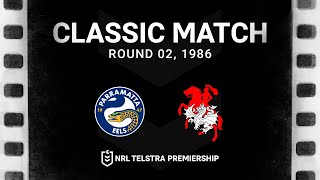 Historic day for Eels as they open Parramatta Stadium  Round 2 1986 Match Highlights  NRL [upl. by Emarej572]