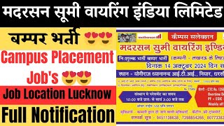 Job Opportunities at Motherson Sumi Wiring India Limited  मदरसन सूमी वायरिंग इंडिया लिमिटेड भर्ती [upl. by Ydissahc541]