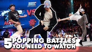 5 Popping Battles You Need To Watch  Red Bull Dance [upl. by Skeie414]