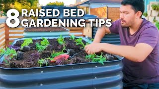 8 Of My BEST Raised Bed Gardening Tips [upl. by Eidroj507]