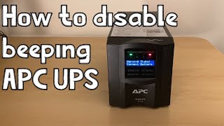 How to Disable APC UPS Beeping [upl. by Ical]