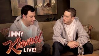 Briefcase Joe Eminem Teaches Jimmy Kimmel to Rap [upl. by Vanessa]