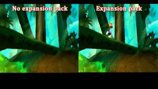 Rayman 2 N64 expansion pack comparison [upl. by Anwahs467]