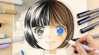 How to Draw Anime Girl for beginners basic anatomy [upl. by Llevert662]