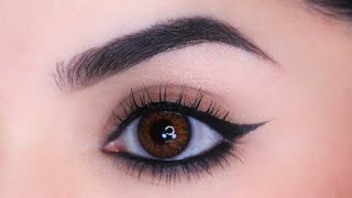 3steps to Apply Winged Eyeliner like a Pro with Lakme Eyeliner  Eyeliner tutorial  Chandrika [upl. by Derdle151]