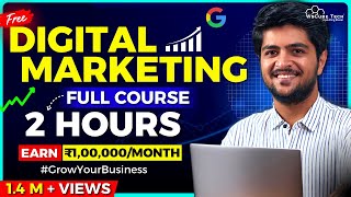 Digital Marketing Full Course for Beginners in 2 HOURS No Experience Needed  FREE [upl. by Swithbart]