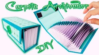 Carpeta Archivadora Scrapbook carft Diy  Folder o Caja archivador [upl. by Aidin]