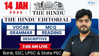 14 January 2025  The Hindu Analysis  The Hindu Editorial  Editorial by Vishal sir  Bank  SSC [upl. by Nerehs816]