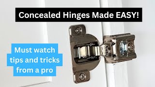 Concealed Hinges Made Easy [upl. by Orvah316]