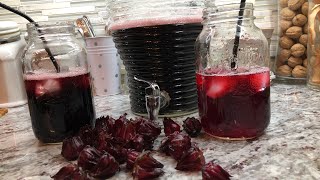 Recipe For Sorrel Drink Dried And Fresh Version Guyanese Style 🇬🇾 [upl. by Udela]