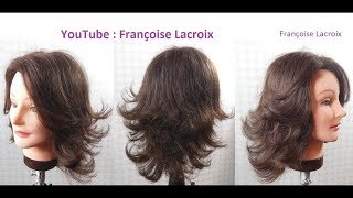 Coupe de cheveux femme dégradée  Medium length haircut with layers  Corte de pelo en capas [upl. by Aicnilav70]