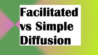 Facilitated Diffusion vs Simple Diffusion [upl. by Clementia]