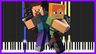 Mice on Venus  Minecraft Piano Tutorial Synthesia  Torby Brand [upl. by Leinod]